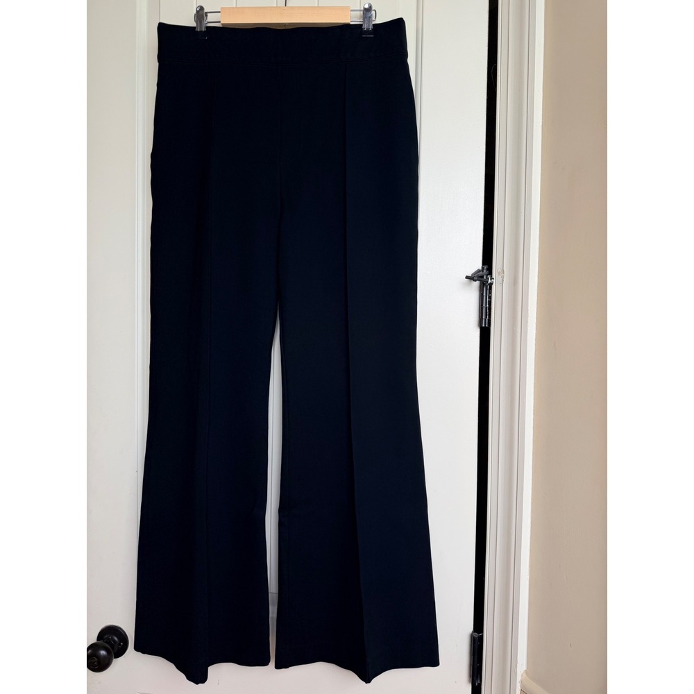 Spanx Supersmooth PerfectFit Ponte Flare Pant Hi-Rise Pull On Shaping Black 1X
